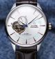 Super Copy Omega Seamaster Men White Face Black Leather Strap Watch 42mm (8)_th.jpg